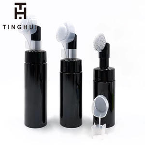 ขวดโฟมพลาสติกเปล่าสำหรับขัดผิวขนาด 150 มล. พร้อมหัวปั๊ม สีดำ ขายดีที่สุด ราคาโรงงาน เติมได้ - Product Image 1