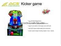 Machine de jeu de boxe et de kick ACS à monnayeur pour adultes, jeu de sport d'intérieur, Big Punch Kicker, Arcade Football & Soccer