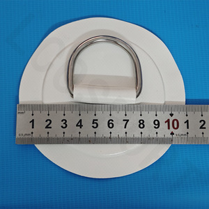 Parche de PVC de 11 cm con hebilla en forma de D de acero inoxidable para reparación de kayaks, embarcaciones y tablas de surf inflables - Product Image 1