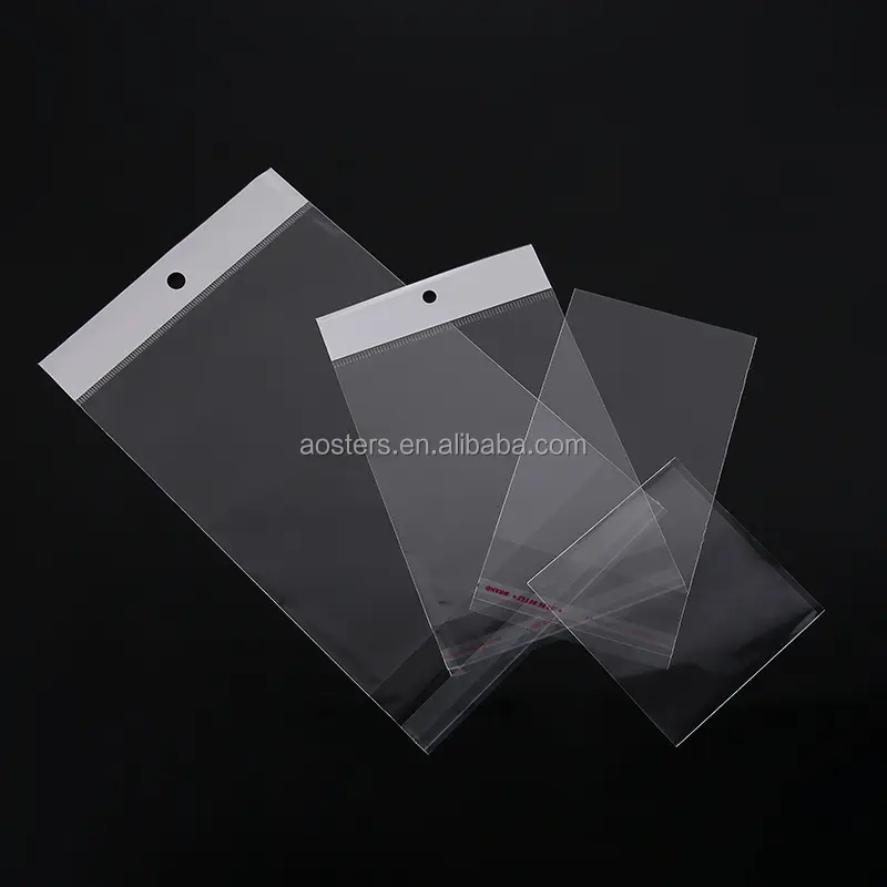 Tự niêm phong dính rõ ràng nhựa OPP túi poly tùy chỉnh in giấy bóng kính Túi OPP Túi để đóng gói