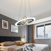 Lámpara Colgante LED de Hierro de Lujo Nórdico, Altura Ajustable, Moderna, para Sala de Estar, Romántica, Cálida, para Dormitorio o Restaurante