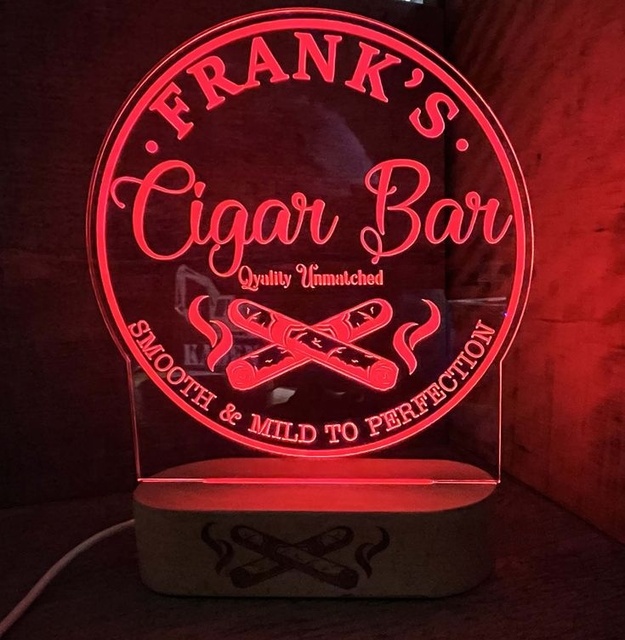 Acrylic Sign Menu LED Light up for Bar Wedding Party Drinks Menu Custom Wedding Bar Menu LED Light up Neon Glow