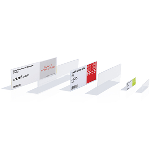 Free Sample Free Design Advertising PP PVC <b>Shelf</b> Talker Holders - Product Image 3