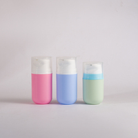 Conteneur à pompe sans air à large ouverture en PP recyclable de 30 ml, 50 ml, 100 ml, flacon cosmétique réutilisable sous vide pour lotion pour le visage, crème pour les mains