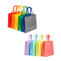 Sac de courses en non-tissé laminé multi-tailles, imprimé sur mesure, sac promotionnel pour supermarché