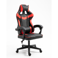 Kursi komputer sandaran pinggang ergonomis, sandaran kepala bermain game, penopang pinggang untuk kursi balap