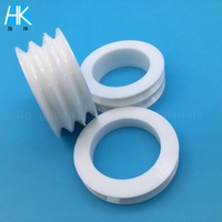 Poulie de guidage de fil en céramique de zircone 3Y CNC de précision à rainures multiples, haute résistance ZrO2, pour machine à bobiner