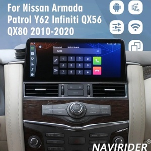เครื่องเล่นมัลติมีเดียสำหรับ Patrol Y61/Y62 Infiniti QX80/QX56 ปี 2010-2020 หน้าจอสัมผัส Android 15 ขนาด 12.3 นิ้ว พร้อมระบบนำทาง GPS สำหรับแผงหน้าปัด รับประกัน 1 ปี - Product Image 1