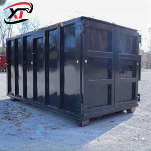 ตู้คอนเทนเนอร์เหล็กสำหรับงานก่อสร้าง ขนาดทุกขนาด รับผลิตตามแบบ (OEM) สำหรับรถพ่วงบรรทุกขยะ รูปทรงสี่เหลี่ยมผืนผ้า สำหรับเก็บเศษเหล็ก - Product Image 4