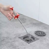 I-0220 60cm alat pengerukan pipa Musim Semi stik pembersih saluran ular pembuangan sumbatan alat pembersih rumah tangga untuk wastafel dapur