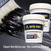 Revêtement moderne Peinture bitume modifiée Peinture liquide noire imperméable à l'eau Polymère à base d'eau haute viscosité anti-dérapant étanche