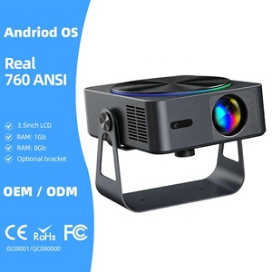 โปรเจคเตอร์แอนดรอยด์ 4K 1080P รุ่นใหม่ล่าสุด ปี 2026 จอ LCD ความละเอียดสูง Full HD ความสว่างสูง ใช้งานกลางวันได้ เชื่อมต่อไร้สาย Netflix ฉายภาพระยะใกล้ DLP สำหรับโรงภาพยนตร์  พร้อมฟังก์ชั่นอ่านข้อพระคัมภีร์ รุ่น A005 - Product Image 1