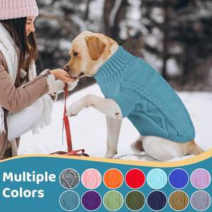 Suéter para Perros Grandes/Extra Grandes, Ideal para <span class=keywords><strong>Bull</strong></span> Terriers y Dobermans, Cuello Alto, Diseño Casual Tejido, Cálido para Todas las Estaciones - Product Image 6