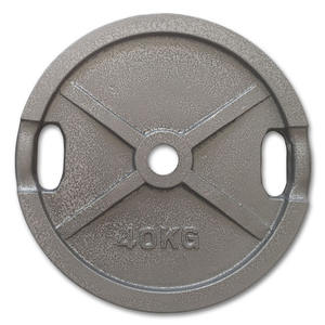 Per il Fitness Sollevamento Pesi Pittura Grigio Hammertone Cast di <span class=keywords><strong>Ferro</strong></span> Piatto di <span class=keywords><strong>Peso</strong></span> - Product Image 4