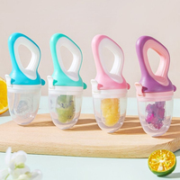 Nieuw Ontwerp Bpa Gratis Herbruikbare Eco-Vriendelijke Siliconen Baby Fruit Feeder Fopspeen Geschenkset Met Siliconen Hoes