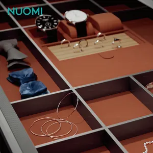 NUOMI Ralphie Series Wardrobe Bedroom Furniture Hardware Accessories Sliding Soft Close Pull Out Leather Jewelry Box Organizer