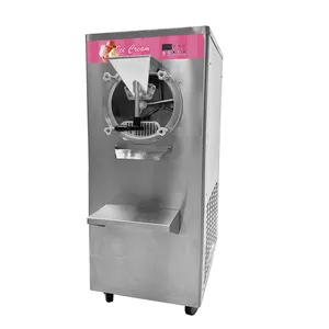 Großer Kühl zylinder Italienische Gelato-Eismaschine mit hartem Servieren Eismaschine harte kommerzielle automatische Eismaschine