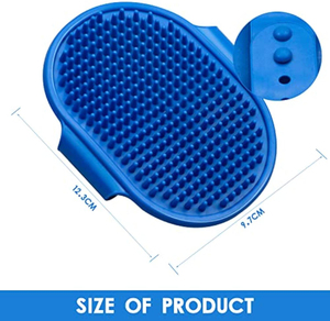 Pet <b>Cat</b> Dog Hair Bath Massage Shampoo Shower Brush with Adjustable <b>Ring</b> Handle for Grooming - Product Image 4