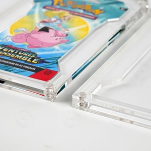Clear Acrylic Pokemoned Card Holder 6 Inch Display Case for Booster Packs Collectibles Modern Storage <b>Box</b> - Product Image 5