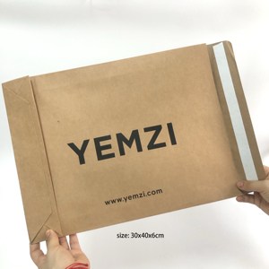 Bolsas de Regalo de Papel Kraft de Varios Tamaños (35x6x45cm), Bolsas de Envío de Papel con Impresión de Logotipo Personalizado, Bolsa Express para Empaque de Ropa y Calzado - Product Image 4