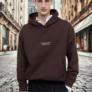 Sudaderas con capucha de punto de gran tamaño para hombre, sudaderas con capucha de temporada de otoño de longitud larga, logotipo estampado de silicona bordado, ODM sólido - Product Image 3