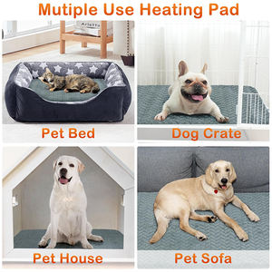 Электрическая грелка для животных с регулировкой температуры (24 часа), моющийся плед с подогревом, подушка с защитой от укусов для собак и кошек - Product Image 4