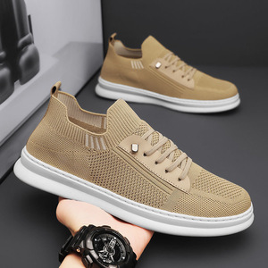 <span class=keywords><strong>Scarpe</strong></span> Sportive da Uomo Leggere in Maglia Fly-Knit, Comode Sneakers Casual con Lacci <span class=keywords><strong>e</strong></span> Design a Calzino, Produzione all'Ingrosso - Product Image 1