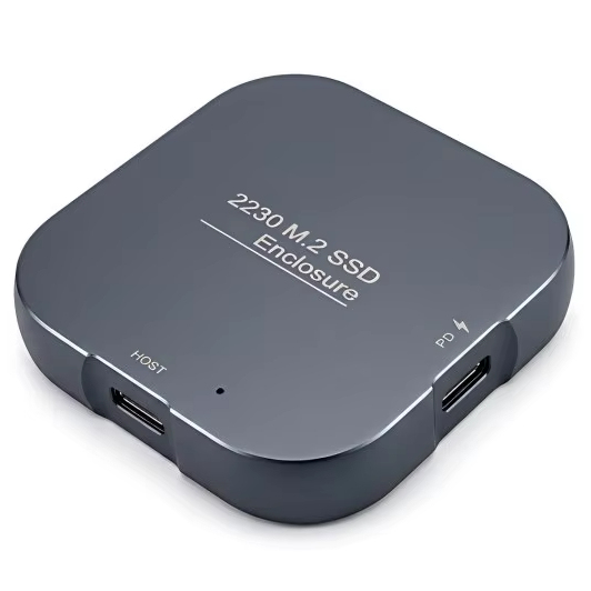 New Magnetic M.2 2230 NVMe SSD Enclosure ESATA Portable External SSD Case Aluminium Alloy Shell 3-Year Warranty for Smartphone