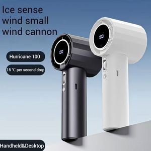 Ventilador de Bolsillo Portátil de Alta Velocidad con Motor de Dron, 100 Niveles de Viento Fuerte, con Pantalla LED para Viajes y Actividades al Aire Libre - Product Image 5