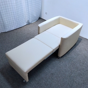 Sofá cama blanco futón, sillas con brazos para sala de estar, <span class=keywords><strong>individual</strong></span> y <span class=keywords><strong>plegable</strong></span> - Product Image 4