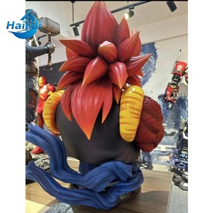 Estatua de Personaje de Anime de Fibra de Vidrio a Tamaño Real, Estatua de Resina de Vegeta, Escultura de Busto de Resina de Gogeta - Product Image 5