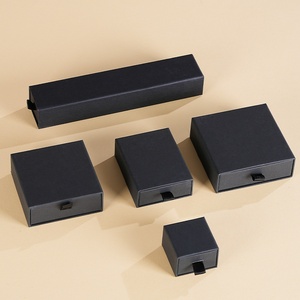 Custom Logo cassetto in cartone portagioie scatola regalo collana orecchino anello portagioie - Product Image 3