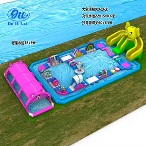 Parc aquatique gonflable personnalisable en plein air, toboggan aquatique gonflable, <span class=keywords><strong>piscine</strong></span>, parc aquatique à thème, <span class=keywords><strong>piscine</strong></span> extérieure - Product Image 2