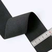 Vente en gros personnalisé 30-100mm blanc tricoté plat élastique bande de sangle pour vêtements et chaussures-Techniques de crochet et emballage de rouleau