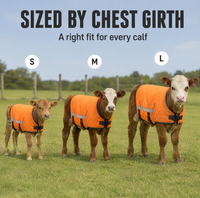 Veste de protection abdominale épaissie, manteau chaud et imperméable pour veau, veste pour vache, personnalisable, coupe-vent et imperméable