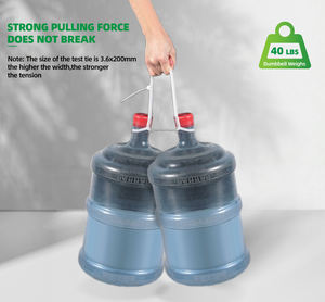 ربطة عنق من سلك أسود من النايلون مقاومة للربط بعلامة تجارية 18 بوصة من Igoto مع قفل ذاتي من النايلون 66 وصلة كبل نايلون من البلاستيك - Product Image 3