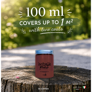 55 CORTEN 100 ml LaChalk the evolution of <b>chalk</b> paint Where <b>chalk</b> meets resin: Hybrid <b>Chalk</b> Resin Paint made in Italy - Product Image 2