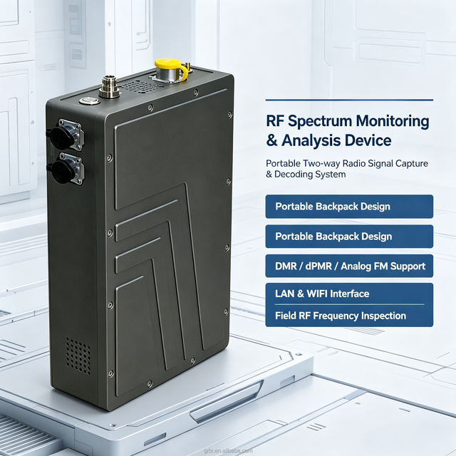 GUORESOUN Original Manufacturer RF Spectrum Monitoring Analysis Equipment Digital Analog Two Way Radio Signal Capture Decoding