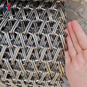 Xỉ vắt băng tải vành đai thực phẩm cấp 310 314 304 SS chuỗi Thép không gỉ liên kết cân bằng xoắn ốc dây lưới băng tải - Product Image 2