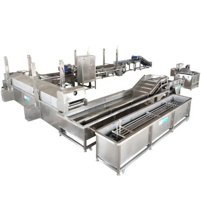 Industrial Automatic IQF Frozen Shrimp Crayfish Prawn Lobster Meat Making Machine Washing Blanching Processing Production Line