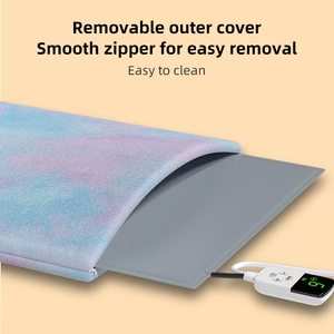 2025 nouveau coussin chauffant électrique intelligent pour animaux de compagnie avec minuterie température réglable étanche intérieur extérieur utilisation pour chien chat lit voyage - Product Image 4