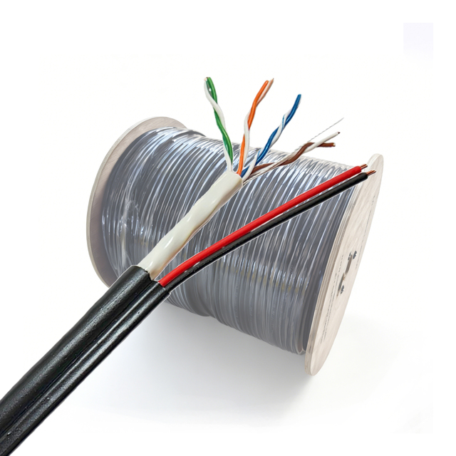 Cat5e UTP POE Power Unshielded 305m/100m LSZH PVC Jacket Power Cables Cat5 Cat5e Cat6 Network 4P 24AWG Ethernet Cable