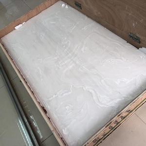 Paneles <span class=keywords><strong>de</strong></span> Pared <span class=keywords><strong>de</strong></span> Piedra Artificial <span class=keywords><strong>de</strong></span> Alabastro Blanco Translúcido, Diseño Moderno para Interiores, Unión sin Costuras, Lámina Acrílica Resistente al Fuego y al Agua - Product Image 1