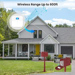 Alarma Inalámbrica para Buzón, Sistema de Notificación con Timbre, Alcance de 600 pies, Alerta para Buzón con Luz LED Intermitente y Sonido - Product Image 6