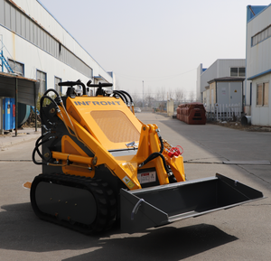 Mini Traktor <span class=keywords><strong>Loader</strong></span> Sekop Salju Listrik Skid Steer Crawler <span class=keywords><strong>Loader</strong></span> YF380 dengan Komponen Hidrolik MOOG - Product Image 5