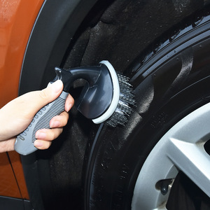 Cepillo para ruedas de coche Compass Cart, de goma suave, para limpiar neumáticos y llantas de acero, herramienta de limpieza. - Product Image 2