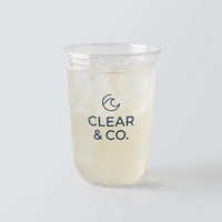 Gobelet en plastique transparent PET moderne imprimé sur mesure avec couvercle et paille pour thé au lait et jus de fruits