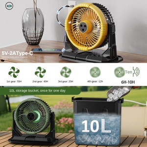 Multifunktionaler Kühlnebel-Ventilator 20000mAh Wiederaufladbarer Tragbarer Lüfter für Sommer Outdoor Camping und Haushalt - Product Image 4