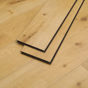 Plancher en chêne blanc composite PVC et bois, tailles personnalisables (9-12 pouces), qualité E1, installation par clipsage sans formaldéhyde - Product Image 1