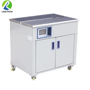 new design wholesale Semi Automatic Carton Box Bundle Strapping Packing Machine Double motors PP Strap Packing Machine For Box